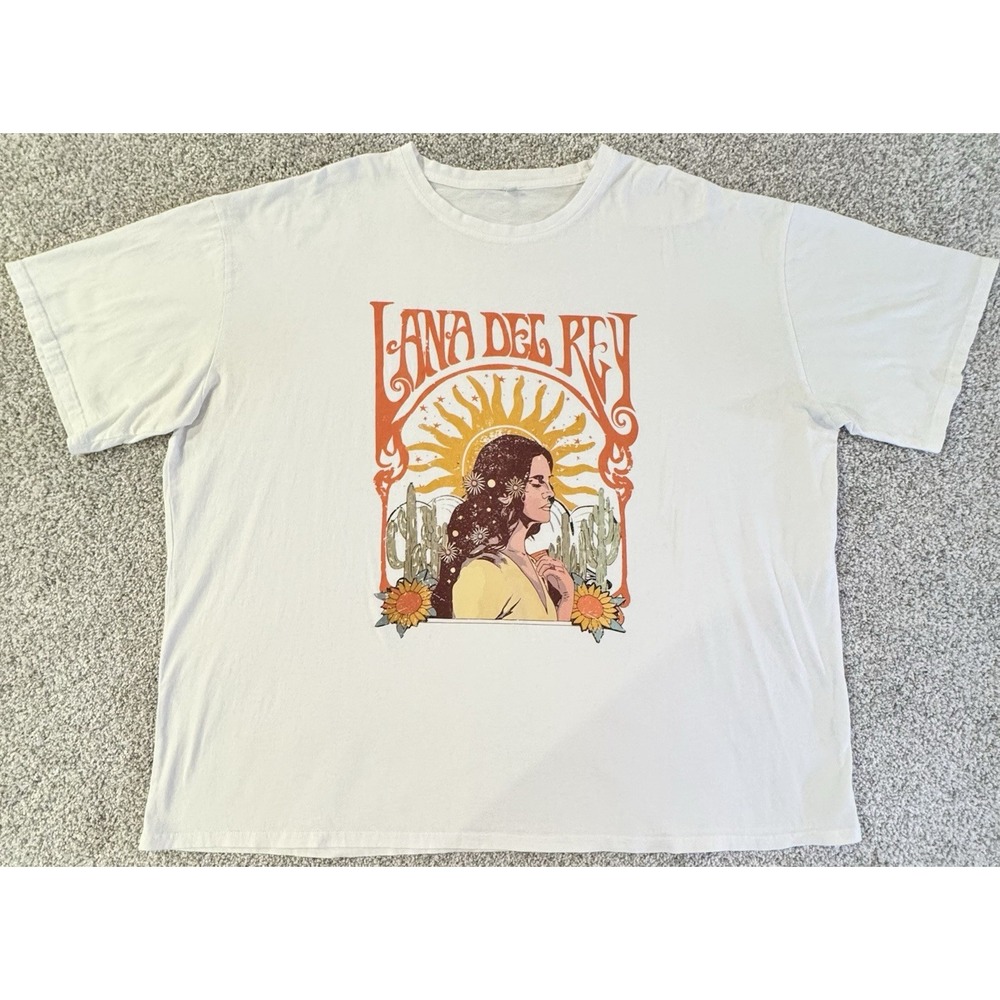 Lana Del Ray T-Shirt Womens Plus 5X Retro Vintage Boho Starburst Concert Tee